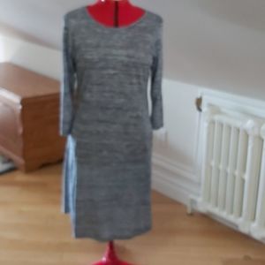 Grey blue knit dress